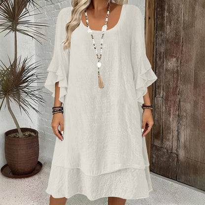 ☀️ OFFRE D'ÉTÉ · -50 % | Robe Ample à Manches Volantées