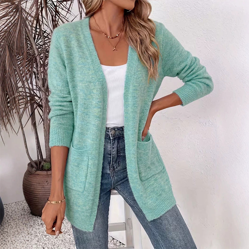 ✨ OFFRE PRIVILÈGE · -50 % | Cardigan Femme en Maille – Chic & Décontracté