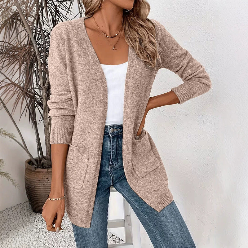 ✨ OFFRE PRIVILÈGE · -50 % | Cardigan Femme en Maille – Chic & Décontracté