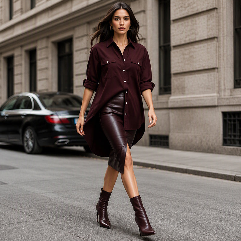 ✨ OFFRE PRIVILÈGE · -50 % | Robe Chemise Femme en Coton & Lin