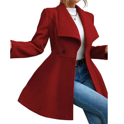 ✨ OFFRE PRIVILÈGE · -50 % | Manteau Femme Cintré à Double Boutonnage