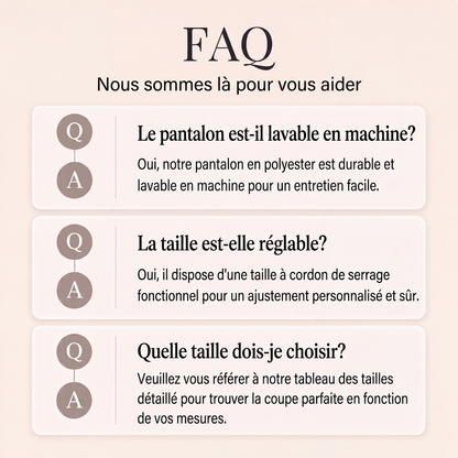 Pantalon large décontracté rayé pour femme