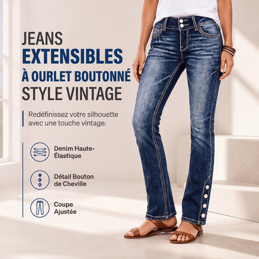 Jeans stretch ajustés pour femme