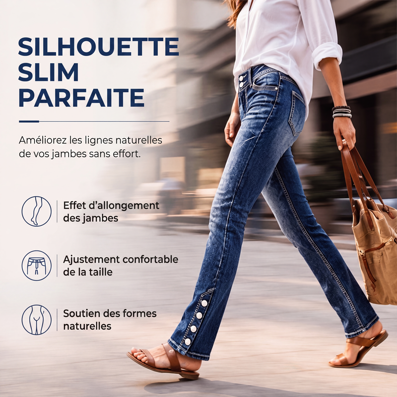 Jeans stretch ajustés pour femme