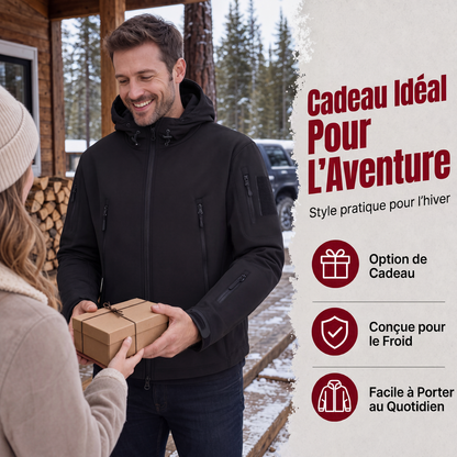 💥 Conçue pour le vent et la pluie | Veste imperméable et isolée pour homme⚡Livraison gratuite