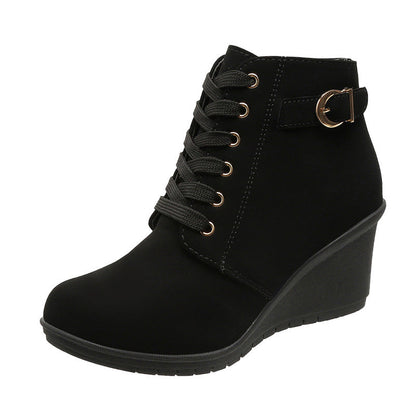 Bottines à talon compensé pour femme