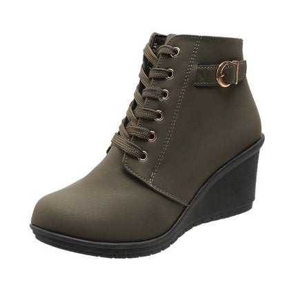 Bottines à talon compensé pour femme