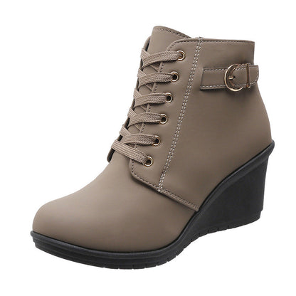 Bottines à talon compensé pour femme