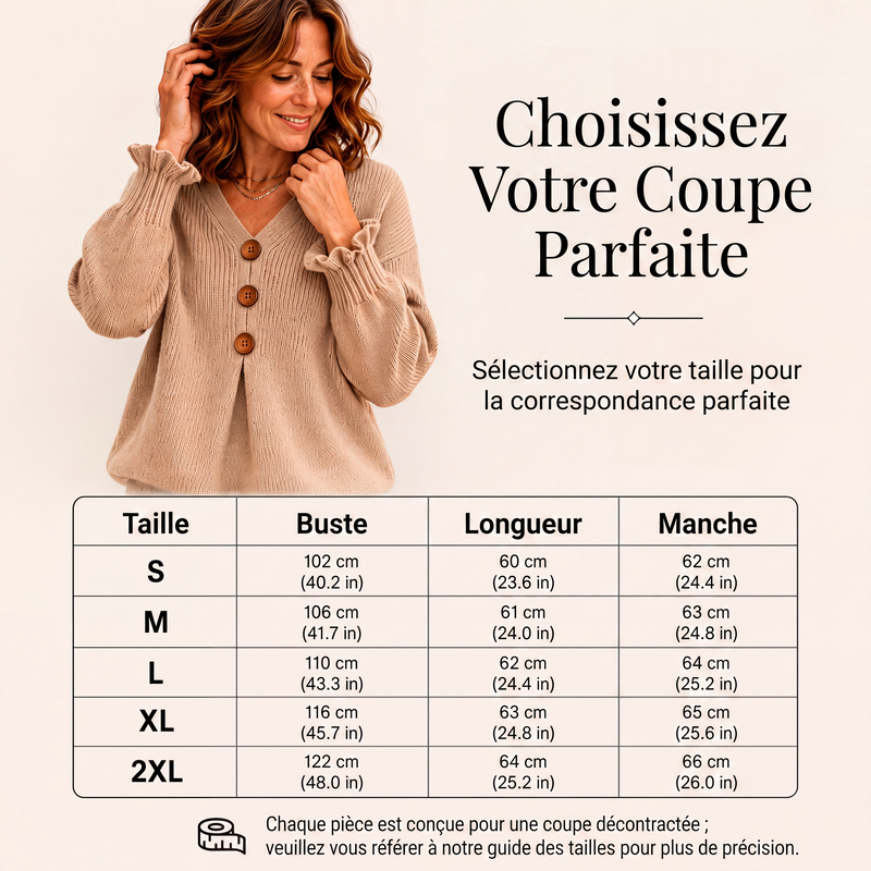 Pull en maille col V pour femme