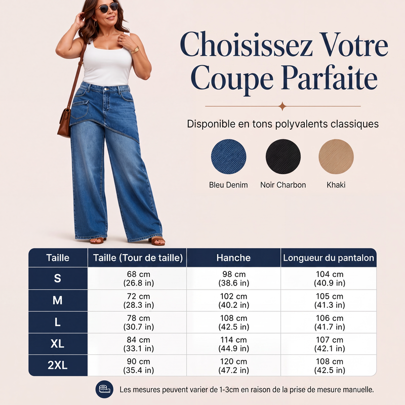 Jupe superposée pour femme sur jean en denim