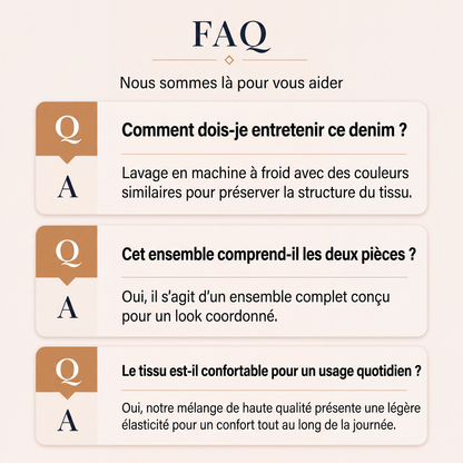 Jupe superposée pour femme sur jean en denim