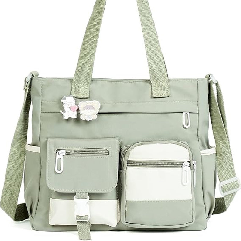 📢📢50% DE RÉDUCTION !! ⏰Joli sac à bandoulière pour adolescentes avec 2 écussons