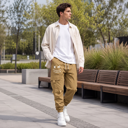 Pantalons cargo décontractés amples pour hommes