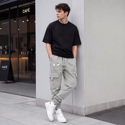 Pantalons cargo décontractés amples pour hommes