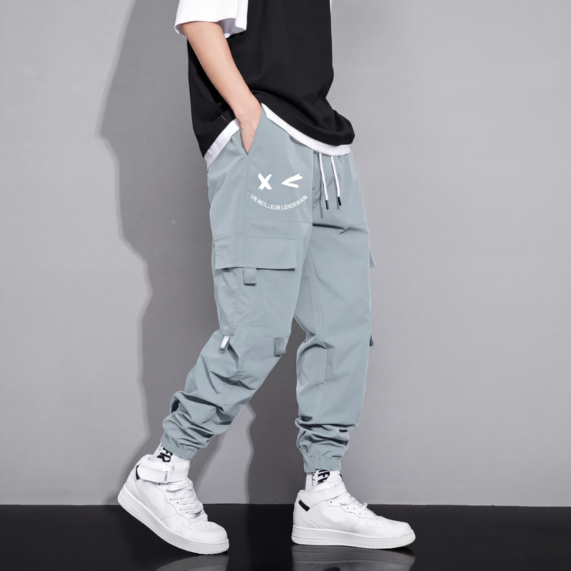 Pantalons cargo décontractés amples pour hommes