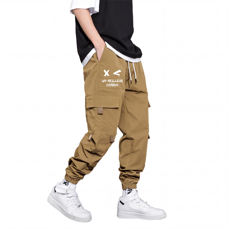 Pantalons cargo décontractés amples pour hommes