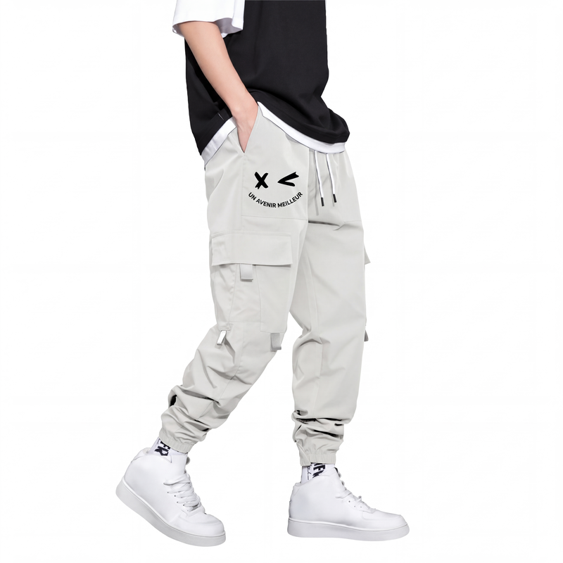 Pantalons cargo décontractés amples pour hommes