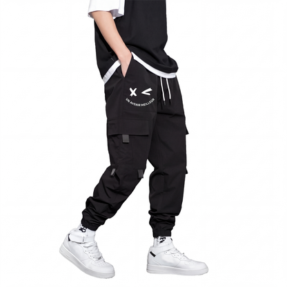 Pantalons cargo décontractés amples pour hommes