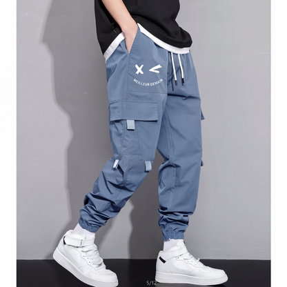 Pantalons cargo décontractés amples pour hommes