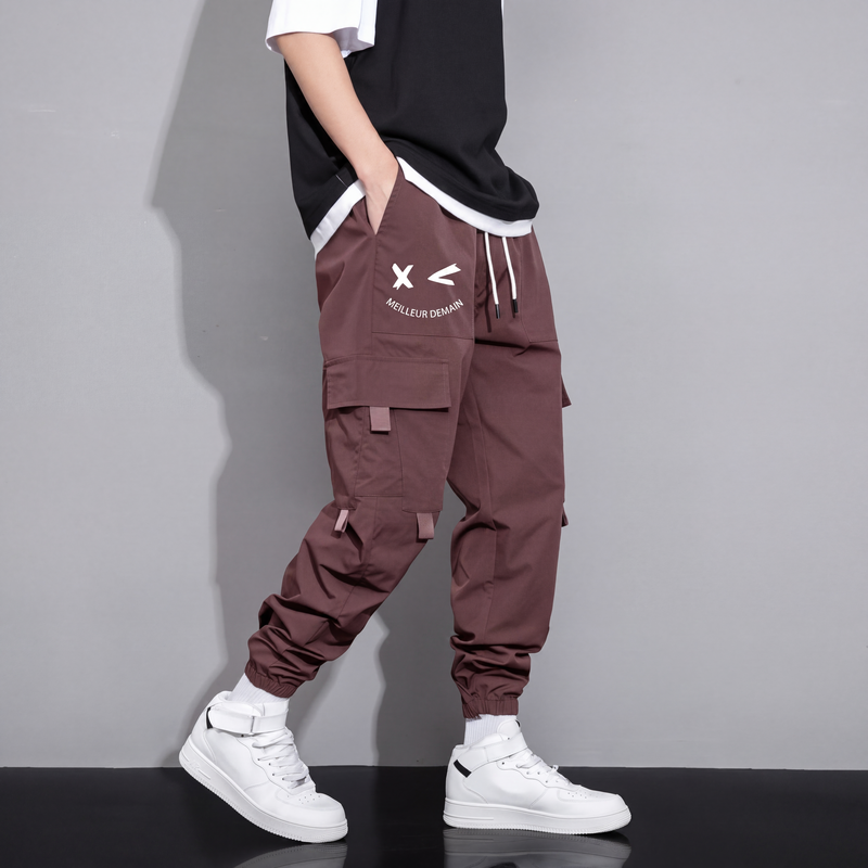 Pantalons cargo décontractés amples pour hommes