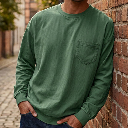 T-shirt à manches longues coupe ample pour homme