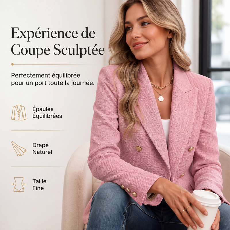 Blazer croisé décontracté pour femme