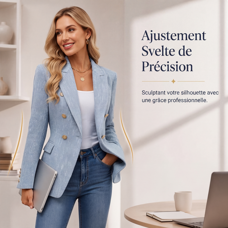 Blazer croisé décontracté pour femme
