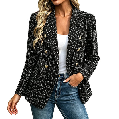 Blazer croisé décontracté pour femme