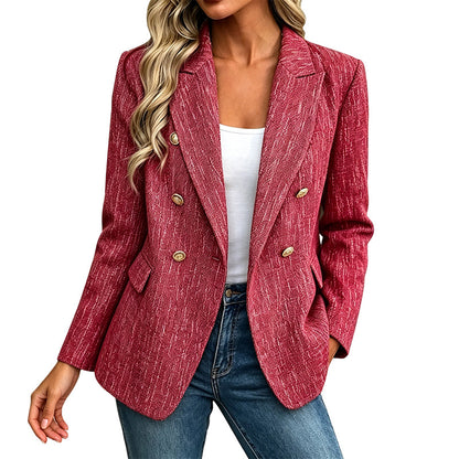 Blazer croisé décontracté pour femme
