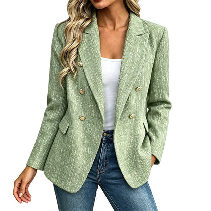 Blazer croisé décontracté pour femme