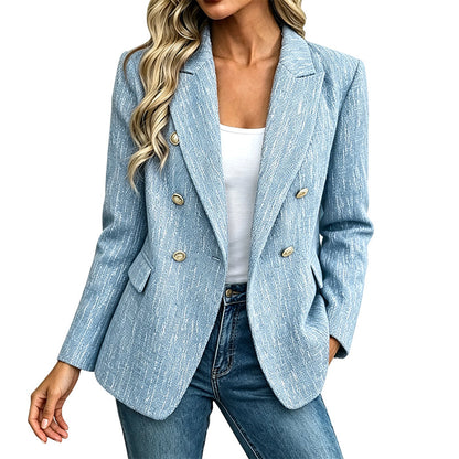 Blazer croisé décontracté pour femme