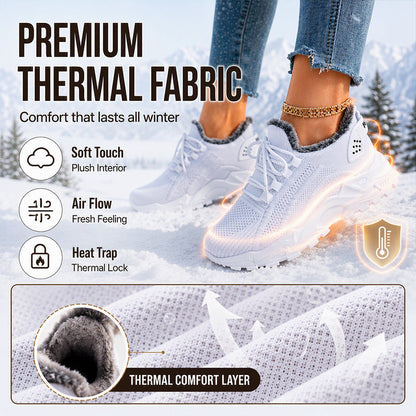 Baskets en maille d'hiver chaudes pour femme