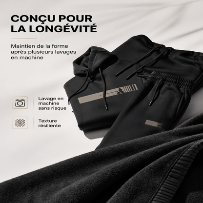 Ensemble 2 pièces pour homme : sweat à capuche et pantalon de survêtement