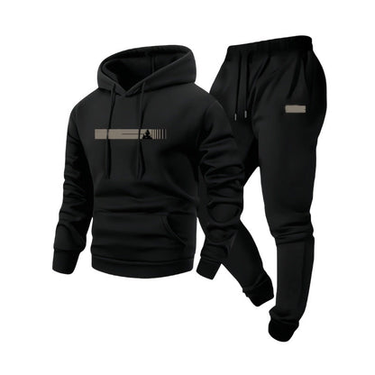 Ensemble 2 pièces pour homme : sweat à capuche et pantalon de survêtement