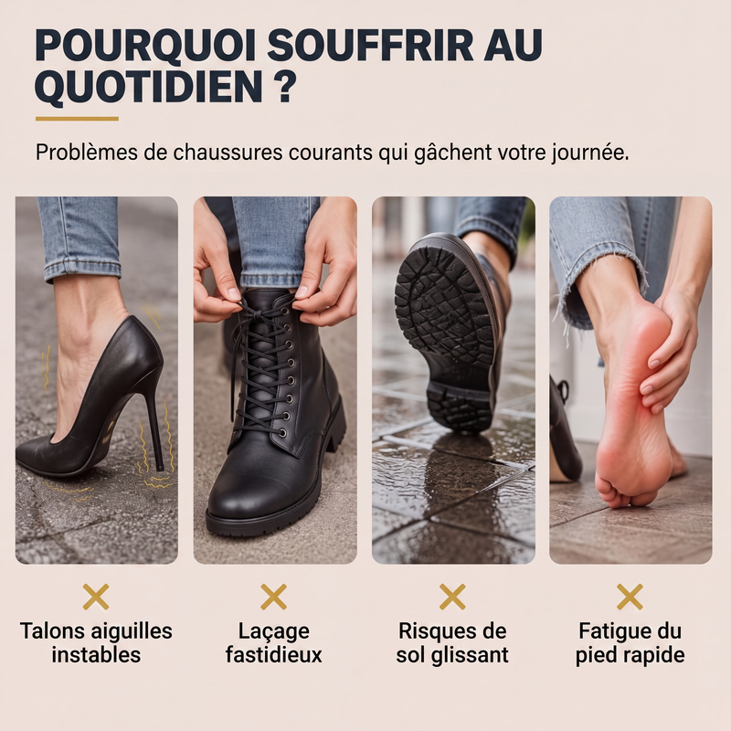 Bottes cheville antidérapantes