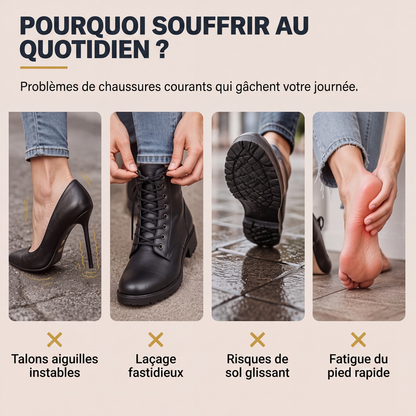Bottes cheville antidérapantes