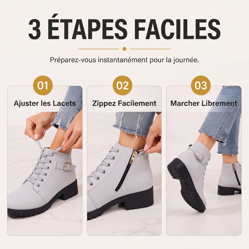Bottes cheville antidérapantes