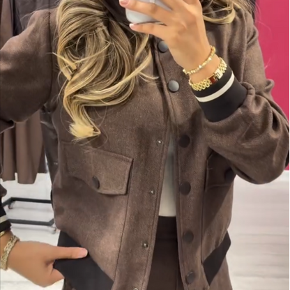 Ensemble veste et pantalon décontracté pour femme