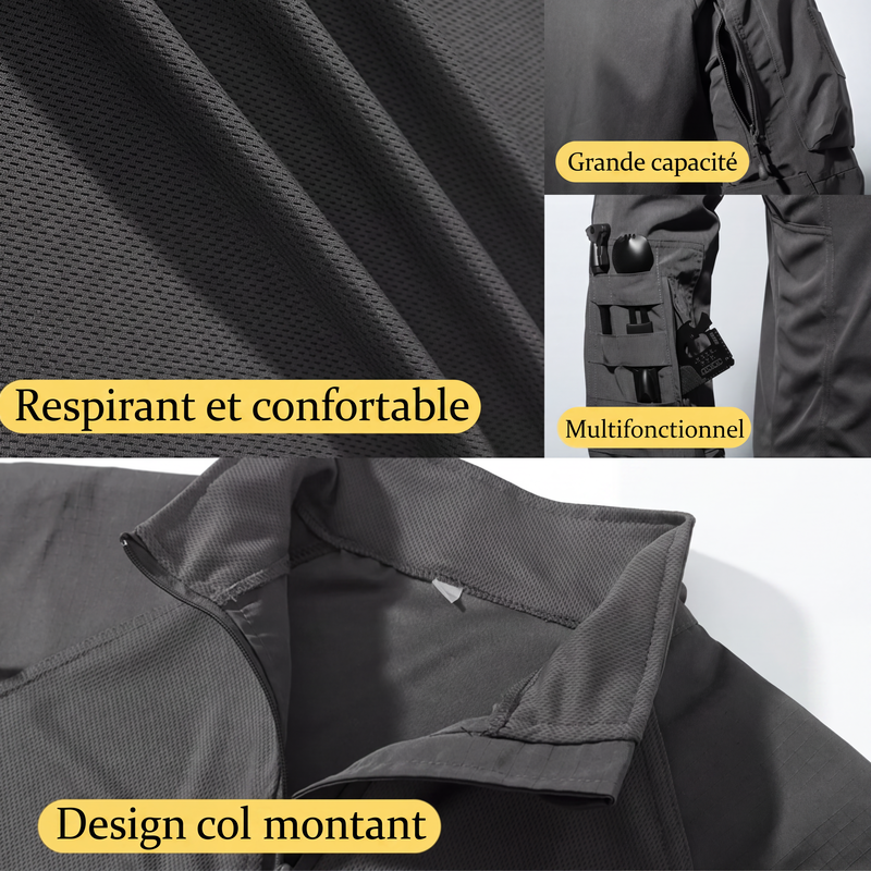 Vêtements de sport outdoor durables avec plusieurs poches