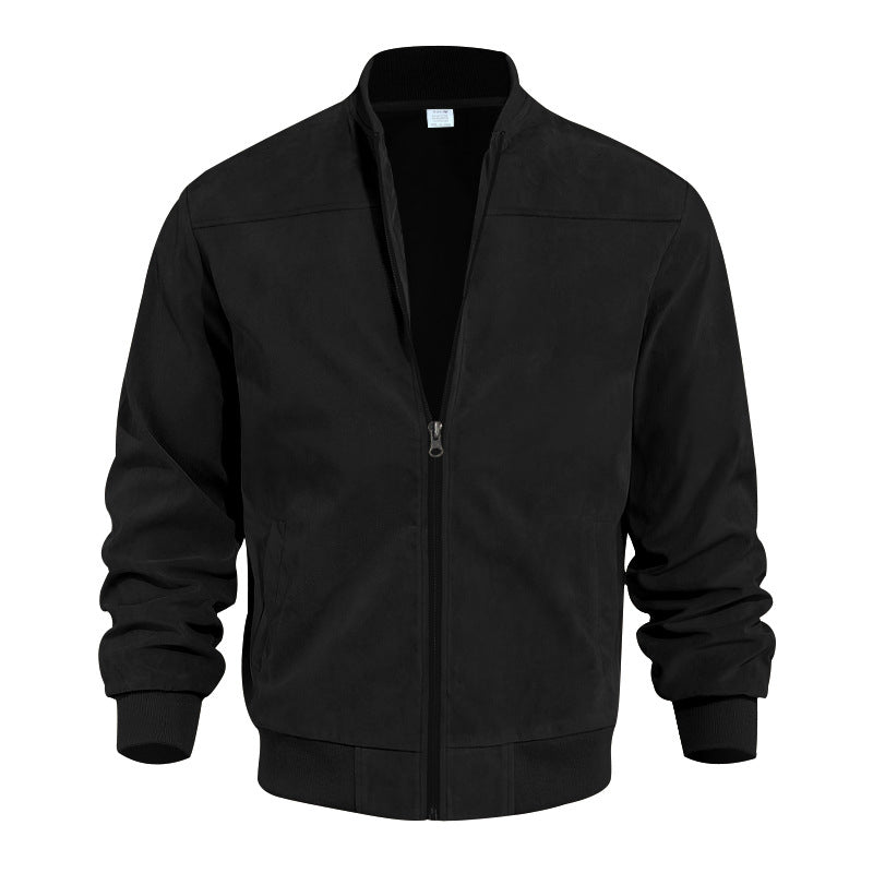 Blouson bomber classique pour homme à fermeture éclair