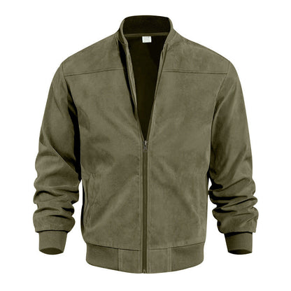 Blouson bomber classique pour homme à fermeture éclair
