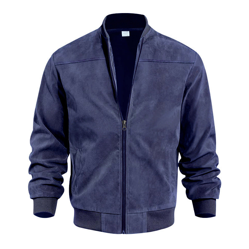 Blouson bomber classique pour homme à fermeture éclair