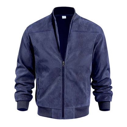 Blouson bomber classique pour homme à fermeture éclair