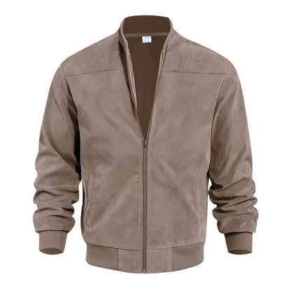 Blouson bomber classique pour homme à fermeture éclair