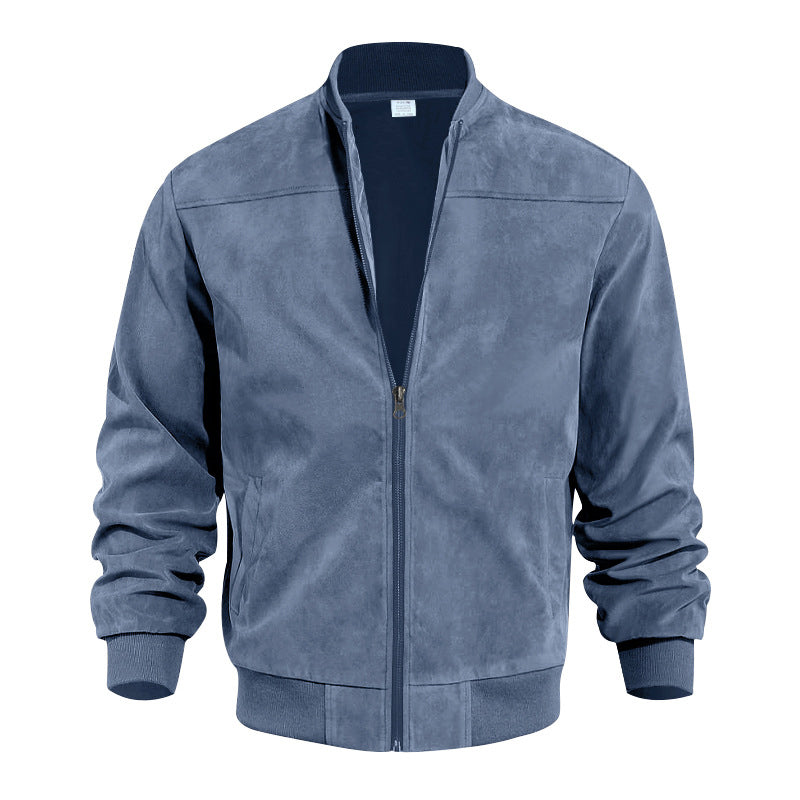 Blouson bomber classique pour homme à fermeture éclair