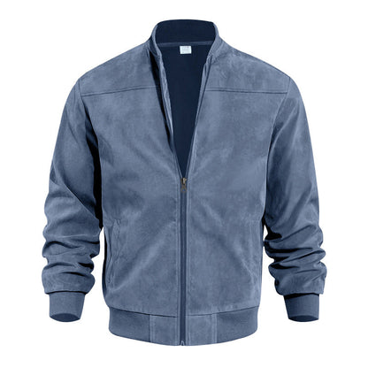 Blouson bomber classique pour homme à fermeture éclair