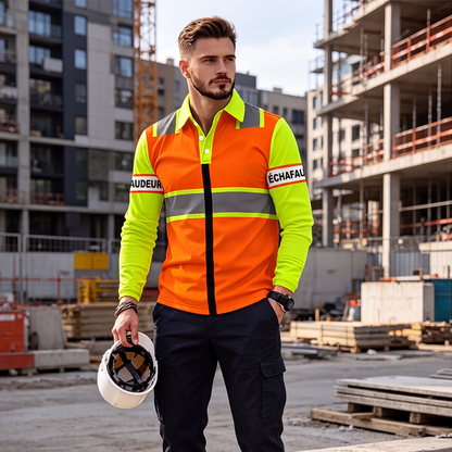 Haut à manches longues haute visibilité pour homme