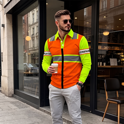 Haut à manches longues haute visibilité pour homme