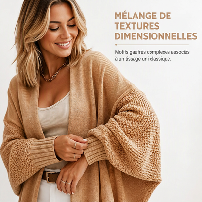 Cardigan en maille coupe ample pour femme