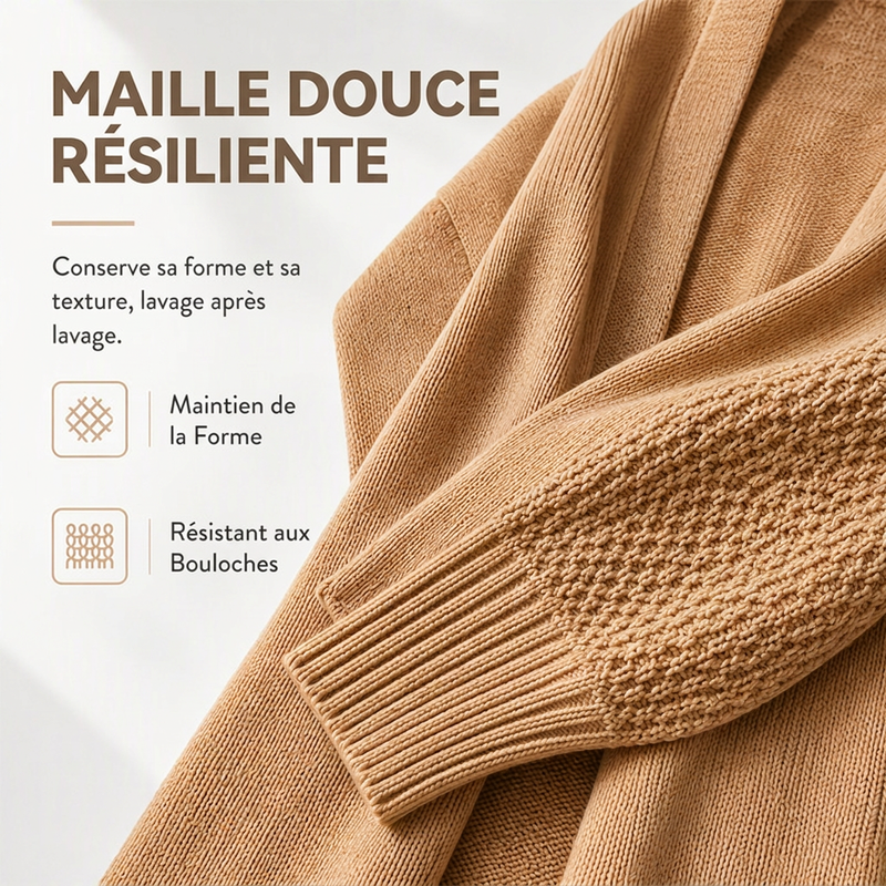 Cardigan en maille coupe ample pour femme